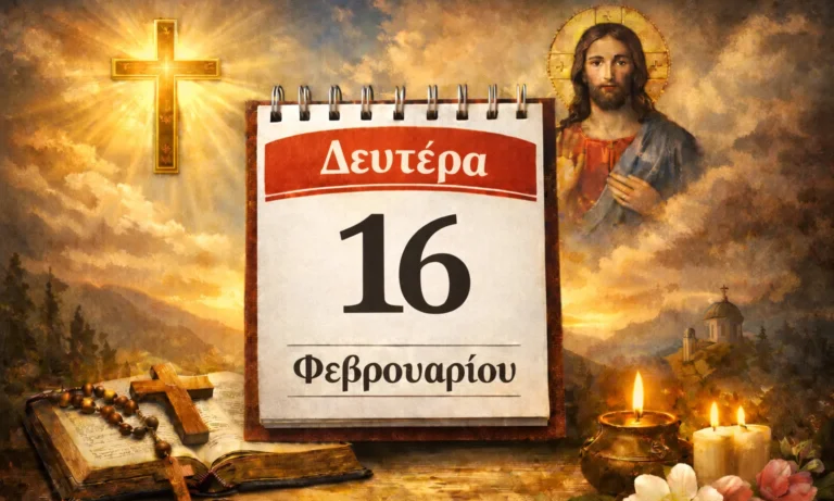 Ατζέντα: Δευτέρα 16 Φεβρουαρίου: Ποιοι γιορτάζουν σήμερα