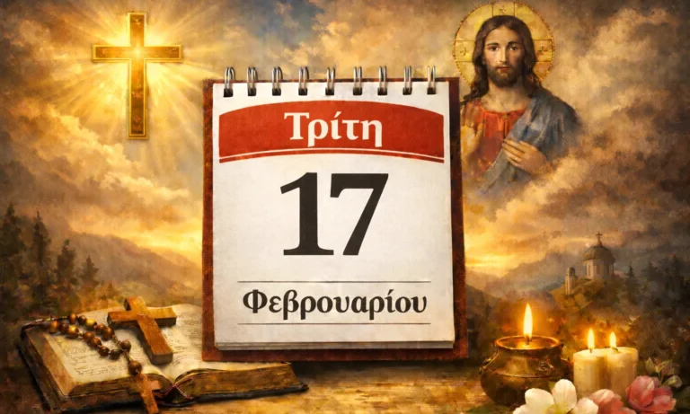 Ατζέντα: Τρίτη 17 Φεβρουαρίου: Ποιοι γιορτάζουν σήμερα