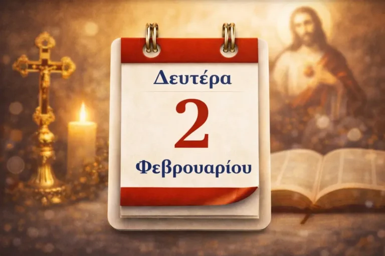 Ατζέντα: Δευτέρα 2 Φεβρουαρίου: Ποιοι γιορτάζουν σήμερα