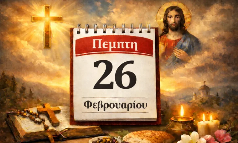 Πέμπτη 26 Φεβρουαρίου: Ποιοι γιορτάζουν σήμερα