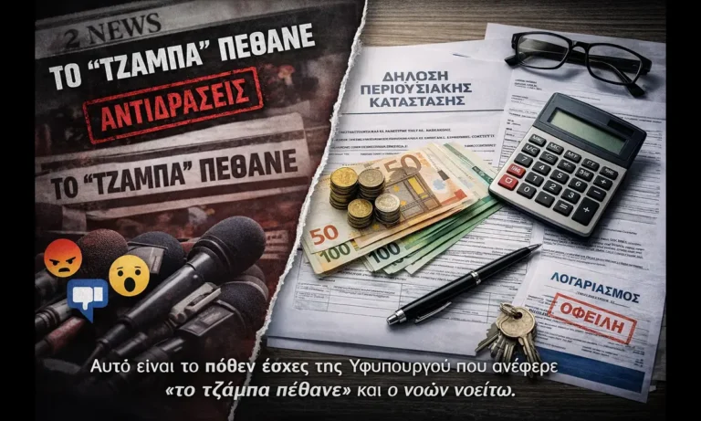 Πολιτική: Νέα Δημοκρατία: Αυτό είναι το πόθεν έσχες της πρώην υφυπουργού της έκφρασης “Το τζάμπα πέθανε”