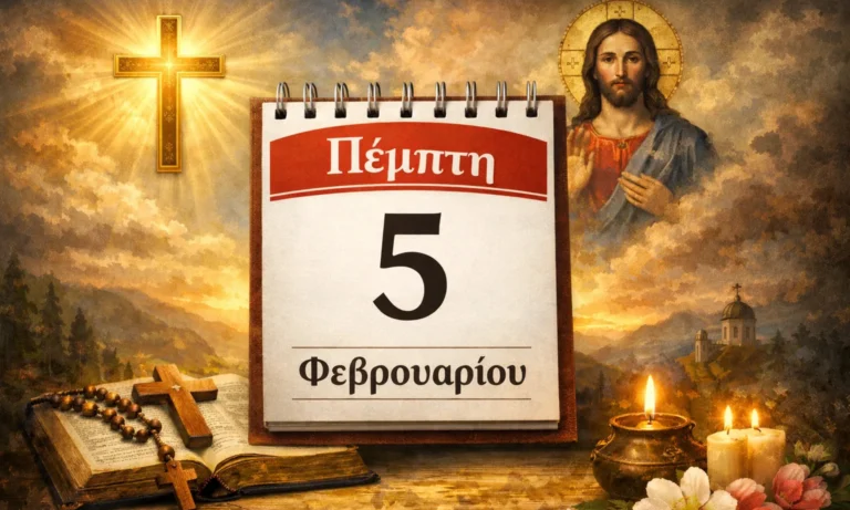 Ατζέντα: Πέμπτη 5 Φεβρουαρίου: Ποιοι γιορτάζουν σήμερα