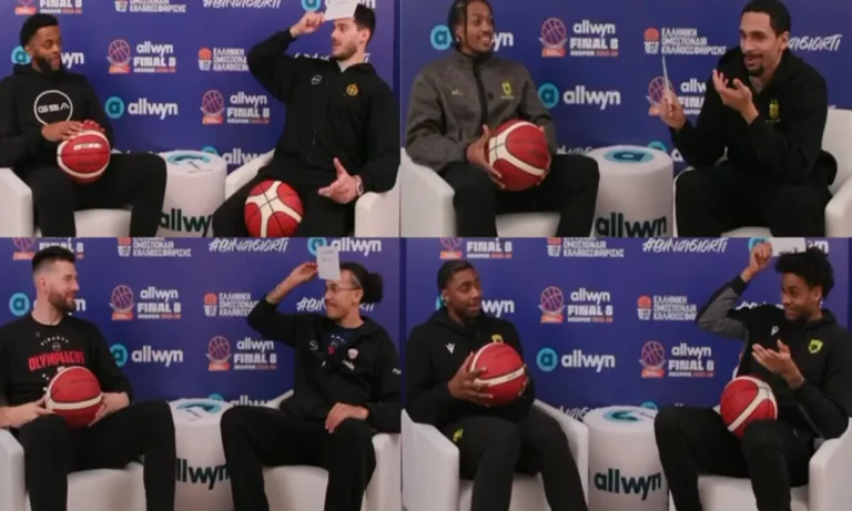 Μπάσκετ: Allwyn Final 8: Οι παίκτες των πρώτων προημιτελικών περιγράφουν συμπαίκτες τους σε 24 δευτερόλεπτα (vid)