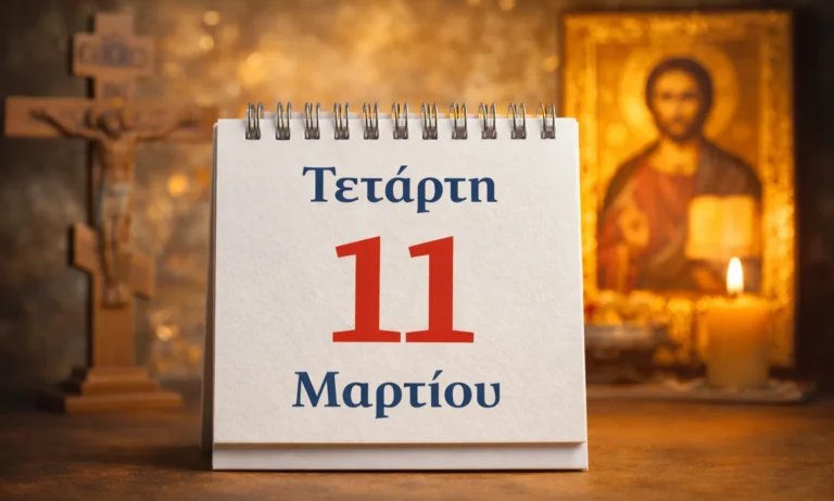 Ατζέντα: Τετάρτη 11 Μαρτίου: Ποιοι γιορτάζουν σήμερα