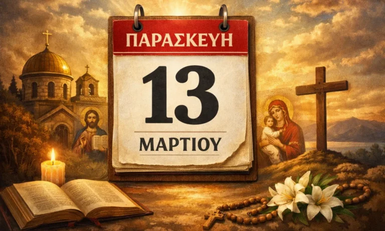 Ατζέντα: Παρασκευή 13 Μαρτίου: Ποιοι γιορτάζουν σήμερα