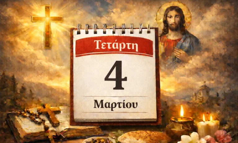 Ατζέντα: Τετάρτη 4 Μαρτίου: Ποιοι γιορτάζουν σήμερα