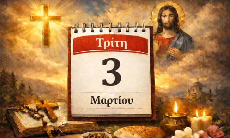 Ατζέντα: Τρίτη 3 Μαρτίου: Ποιοι γιορτάζουν σήμερα