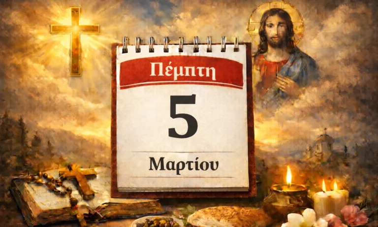 Ατζέντα: Πέμπτη 5 Μαρτίου: Ποιοι γιορτάζουν σήμερα