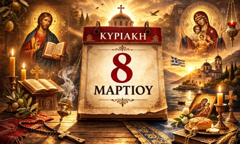 Ατζέντα: Κυριακή 8 Μαρτίου: Ποιοι γιορτάζουν σήμερα