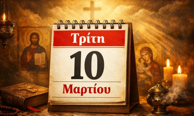 Ατζέντα: Τρίτη 10 Μαρτίου: Ποιοι γιορτάζουν σήμερα