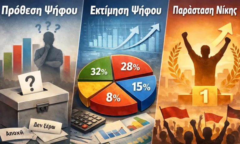 Χρήσιμα: Δημοσκοπήσεις : Τι είναι η προθεση ψήθου, η εκτίμηση ψήφου και η παράσταση νίκης;